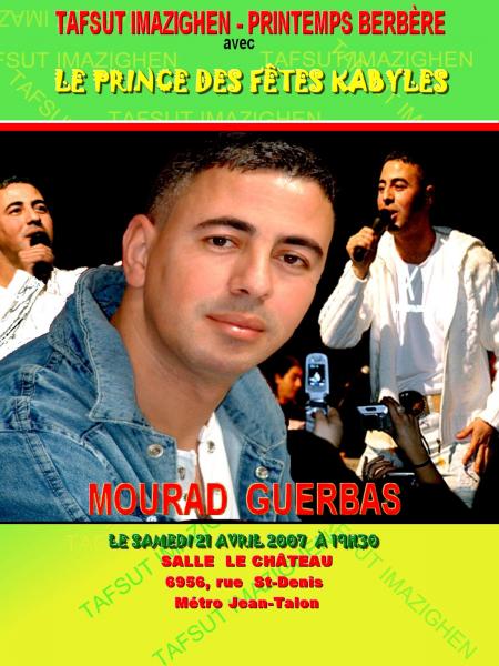 TAFSUT IMAZIGHENE - PRINTEMPS BERBERE AVEC MOURAD GUERBAS