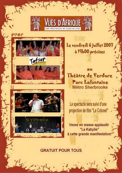 TAFSUT A VUES D AFRIQUE 2007