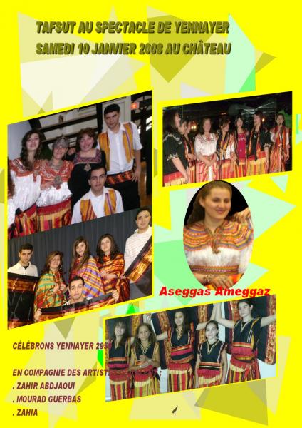 TAFSUT ACCOMPAGNE NOS ARTISTES LORS DE YENNAYER